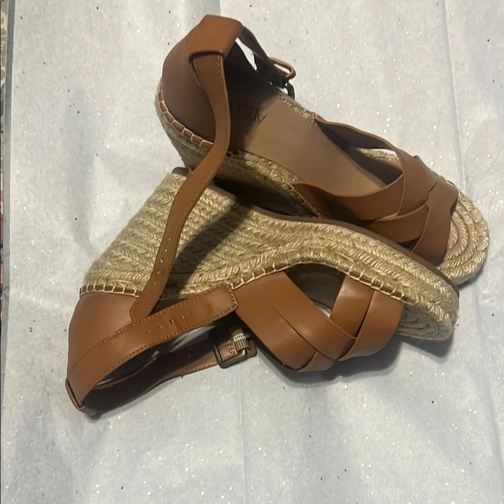Abound Women's Tan Wedge Sandals